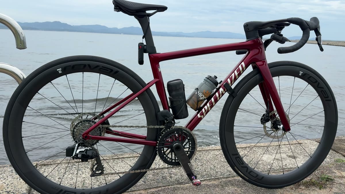 S-Works Power EVO with Mirrorを付けたTarmac SL8